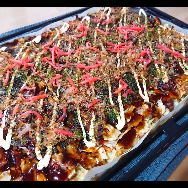 【オーブン】ジャンボ!お好み焼き♪